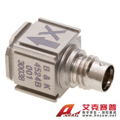 HBK 4524-B-001型  立方形三軸 CCLD 加速計、 TEDS、1 mV/ms-2，不含線纜