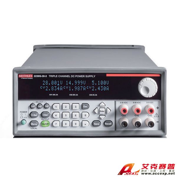 Tektronix泰克 3通道可編程直流電源2230G-30-3